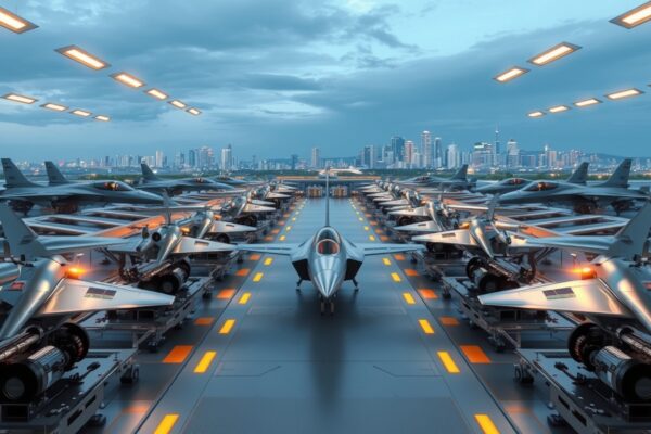 Anduril Expands to Long Beach, Plans to Hire 5,500 Jobs and Manufacture Autonomous Fighter Jets Anduril's autonomous fighter jet, Fury, takes off from the factory floor