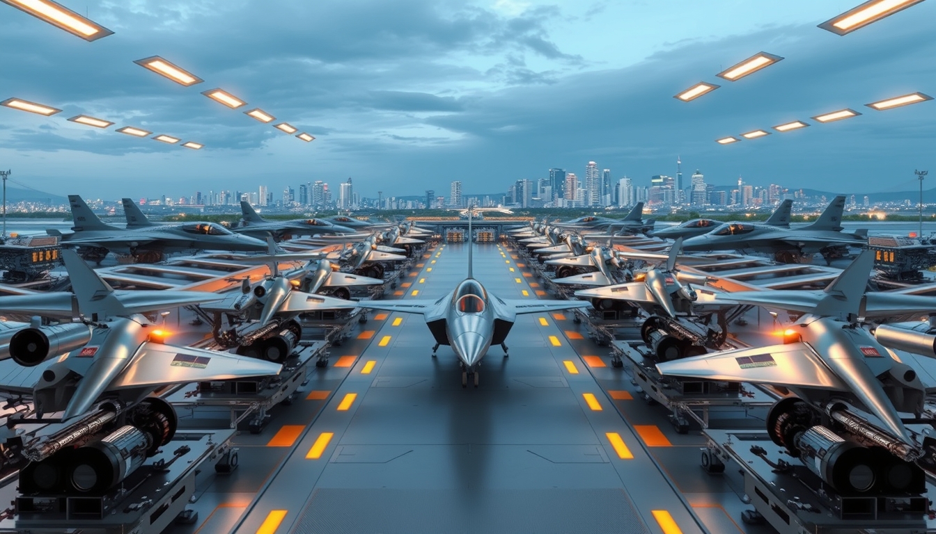 Anduril's autonomous fighter jet, Fury, takes off from the factory floor
