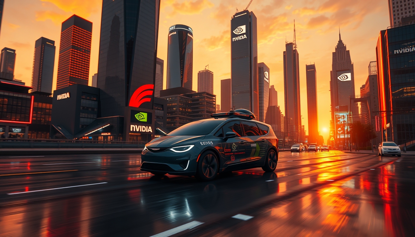Nvidia's AI-powered autonomous vehicle model in action