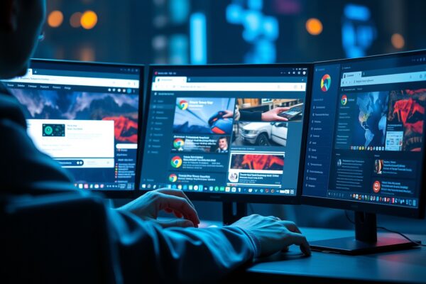 Chrome browser with agentic features and Gemini integration for autonomous tasks