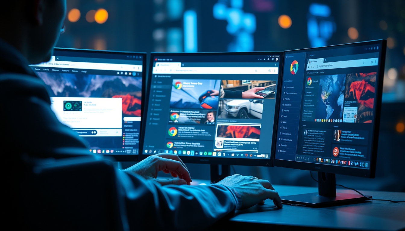 Chrome browser with agentic features and Gemini integration for autonomous tasks