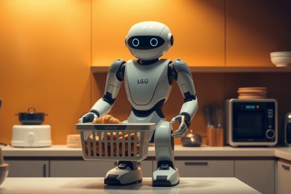 LG’s New Home Robot CLOiD Can Do Laundry and More, But Has Some Questions LG CLOiD home robot in action, performing household tasks