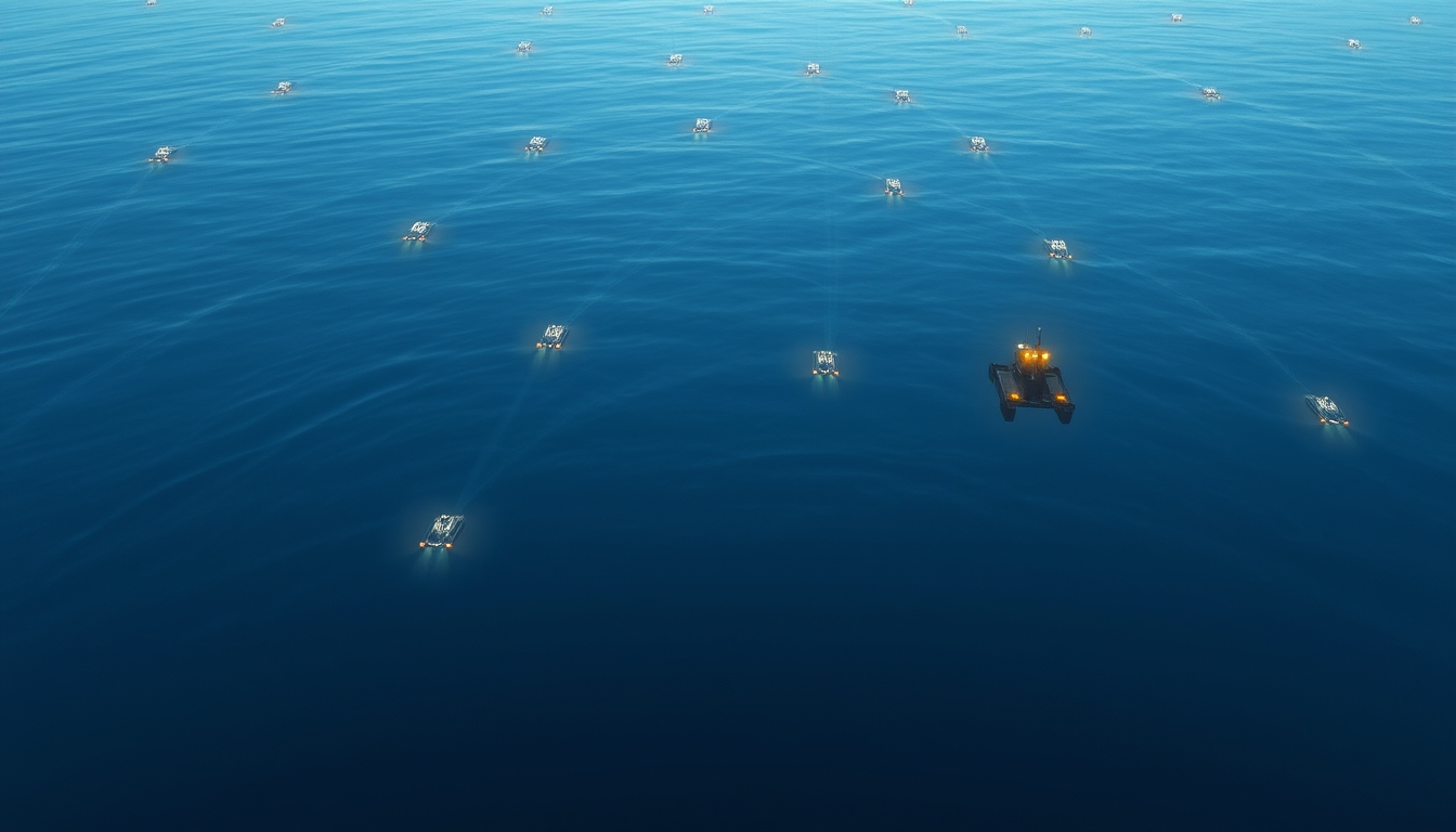 Underwater robots communicate with each other using Skana Robotics' technology